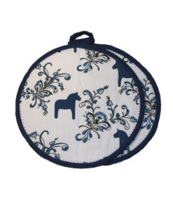 grytlapp dalahästar blå